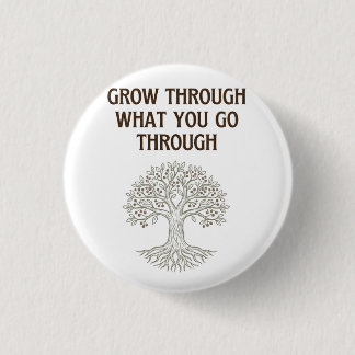 Grow Through Resilience Tree of Life Art Button