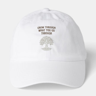 Grow Through Resilience Tree of Life Art Hat
