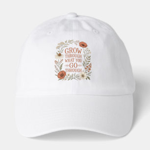Grow Through What You Go Through Botanical T-Shir Hat