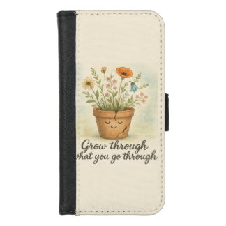 Grow Through What You Go Through iPhone 8/7 Wallet Case