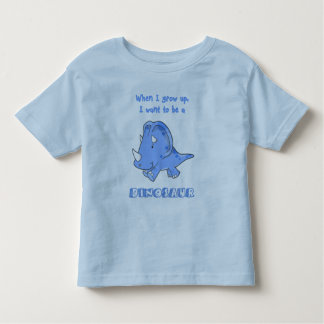 grow up dinosaur blue toddler t-shirt