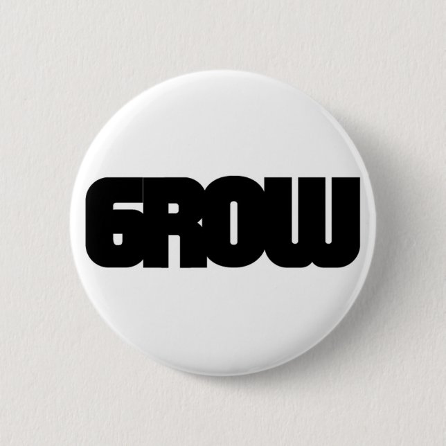 Grow Visuals - Growvisuals Logo Pinback Button (Front)