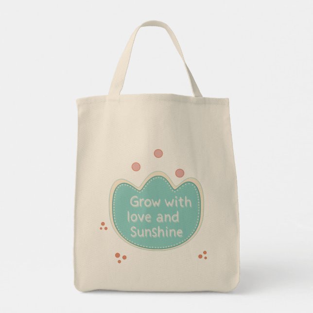 Grow With Love And Sunshine Tote Bag (Back)