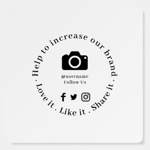 Grow Your Business Social Media Followers Sign