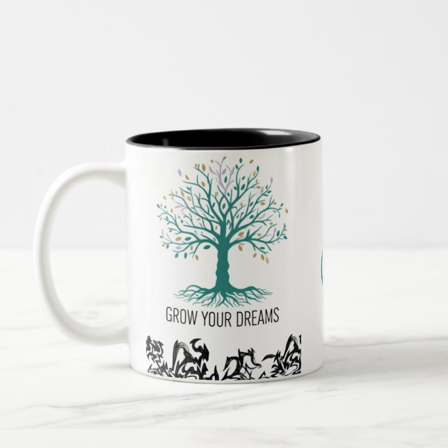 Grow Your Dreams Mug – Follow Your Dreams Inspirat (Left)