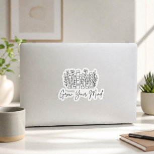 Grow Your Mind Book Lover Reading is Love Sticker