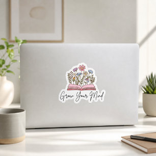 Grow Your Mind Book Lover Reading is Love Sticker