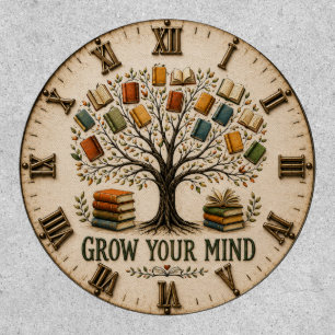 Grow Your Mind Book Reading Teacher Gift Patch