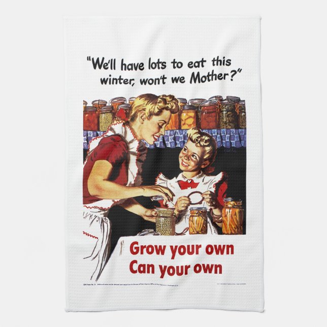 Grow Your Own - Can Your Own Kitchen Towel (Vertical)