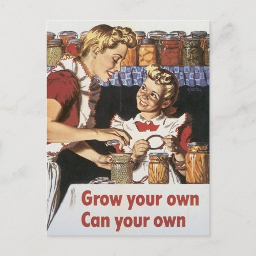 Grow Your Own Can Your Own Postcard