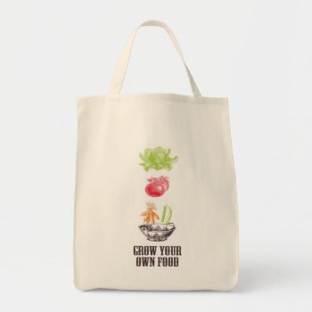 Grow Your Own Food Grocery Tote by ericar70 at Zazzle