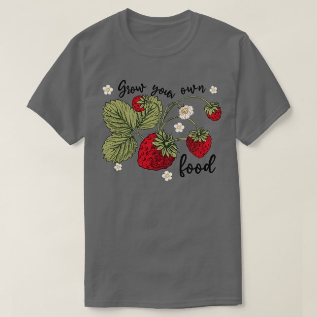 Grow Your Own Food Strawberries Spring Men Women M T-Shirt (Design Front)