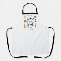 Grow Your Own Food Watercolor Personalized Garden