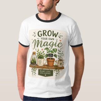 Grow Your Own Magic | Mini Garden Aesthetic Plant T-Shirt