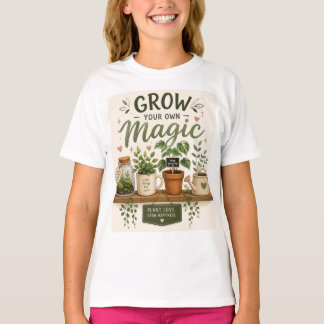 Grow Your Own Magic | Mini Garden Aesthetic Plant T-Shirt