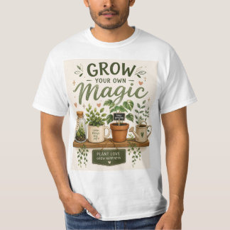 Grow Your Own Magic | Mini Garden Aesthetic Plant T-Shirt