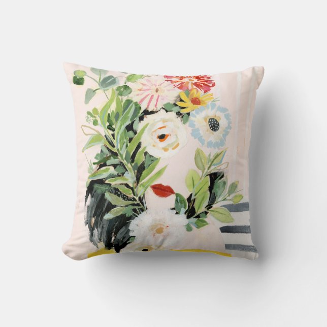 Grow Your Own Way Throw Pillow (Front)
