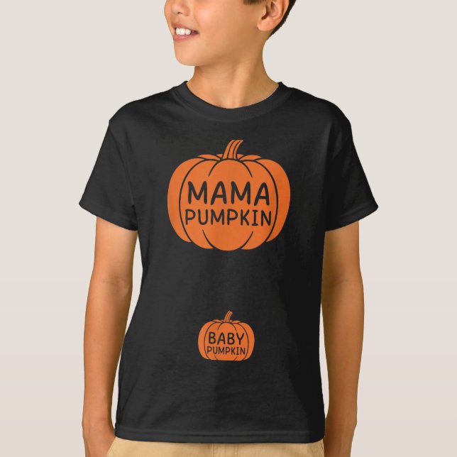 Growing A Little Pumpkin Thanksgiving Pregnancy Te T-Shirt (Front)