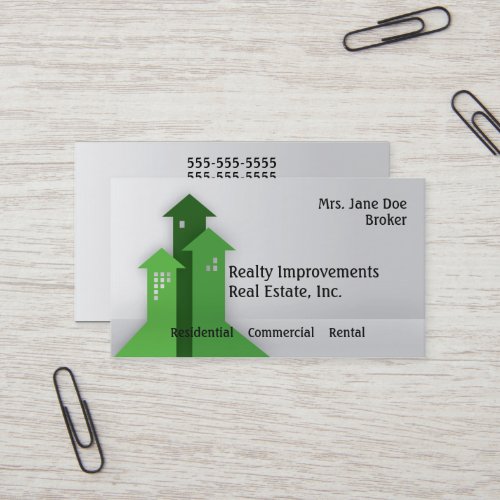 Growing Arrows Real Estate Business Card