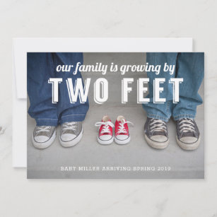 Growing By Two Feet Pregnancy Announcement