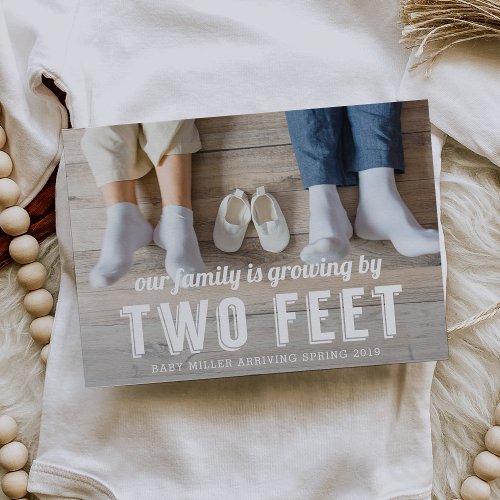 Growing By Two Feet Pregnancy Announcement