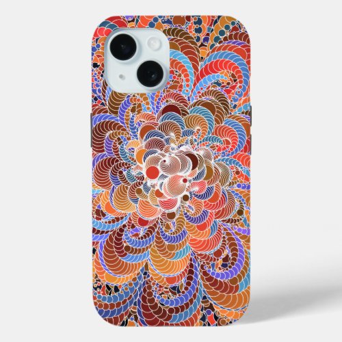 Growing Circle _ geometric pattern _ iPhone 15 Case