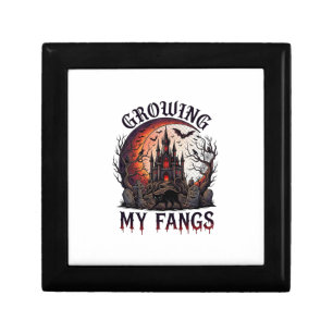Growing Fangs Halloween Haunted Castle Black Cat M Gift Box