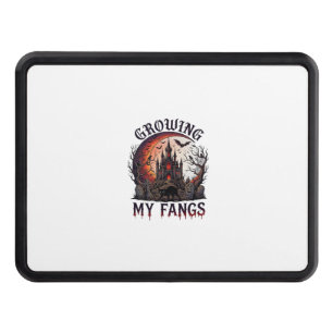 Growing Fangs Halloween Haunted Castle Black Cat M Hitch Cover
