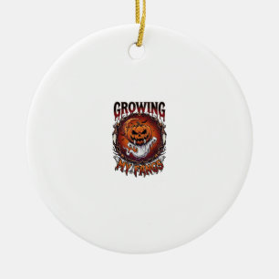 Growing Fangs Vampire Pumpkin Ghost Bats Skulls Ceramic Ornament