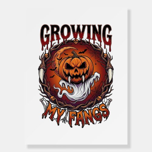 Growing Fangs Vampire Pumpkin Ghost Bats Skulls Foam Board