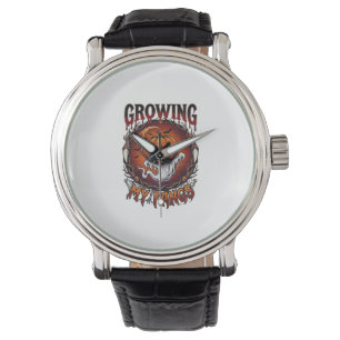 Growing Fangs Vampire Pumpkin Ghost Bats Skulls Watch
