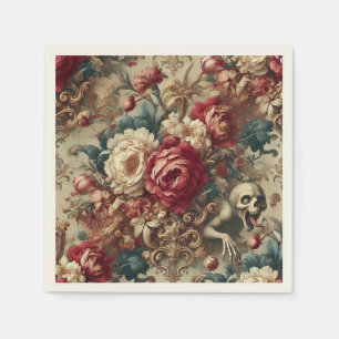 Growing Grotesque – Gothic Floral Napkins
