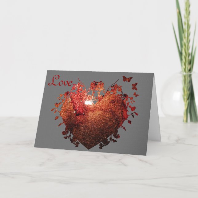 Growing Heart Of Love Greeting Card ! (Front)