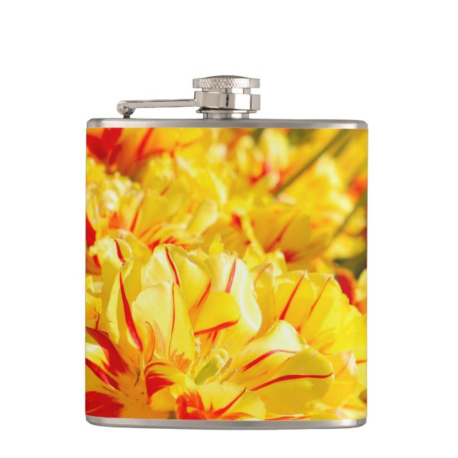 Growing in Gold  Flask (Front)