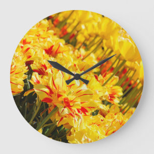 Growing in Gold  Large Clock