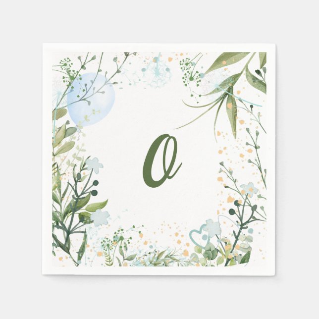 Growing Like a Weed, Boy, Personalize, Napkins (Front)