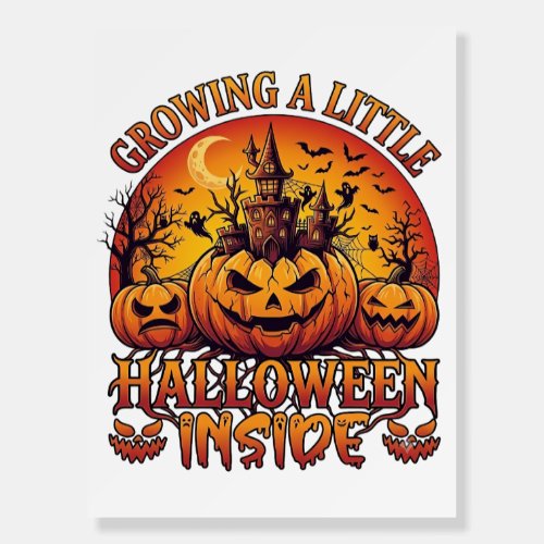 Growing Little Halloween Inside Pumpkins Haunted C Foam Board