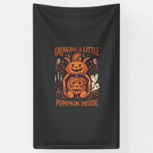 Growing Little Pumpkin Inside Halloween Pumpkins G Banner