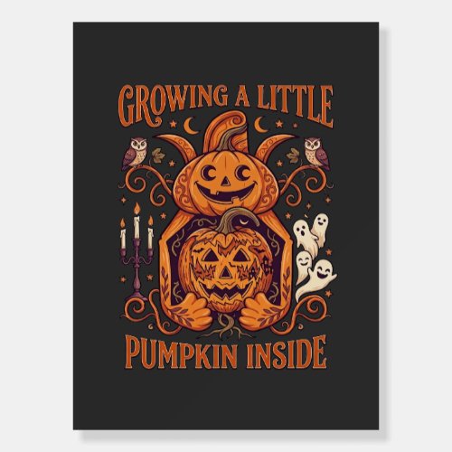 Growing Little Pumpkin Inside Halloween Pumpkins G Foam Board