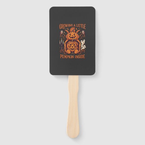 Growing Little Pumpkin Inside Halloween Pumpkins G Hand Fan