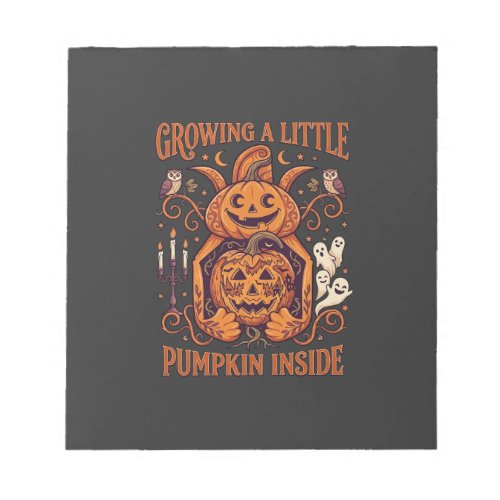 Growing Little Pumpkin Inside Halloween Pumpkins G Notepad