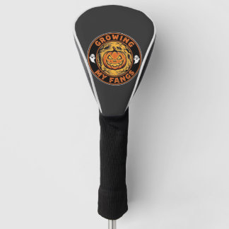 Growing My Fangs Halloween Pumpkin Ghost Design_1 Golf Head Cover