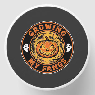 Growing My Fangs Halloween Pumpkin Ghost Design_1 Mini Candle Favors