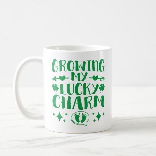 Growing My Lucky Charm Funny St Patricks Day Coffee Mug