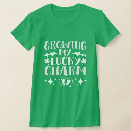 Growing My Lucky Charm Funny St Patricks Day T_Shirt