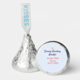 growing something beautiful peach bow baby shower  hershey®'s kisses®