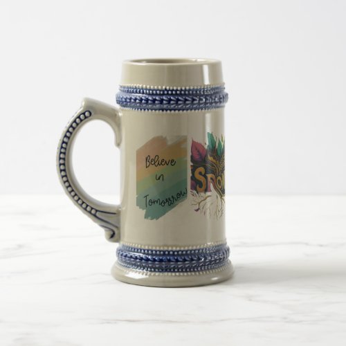 Growing Strong Beer Stein