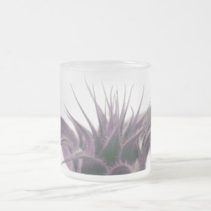Growing Sunflower Frosted Glass Mug