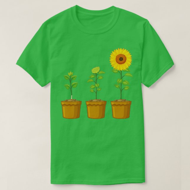 growing sunflowers plants Lovers T-Shirt (Design Front)