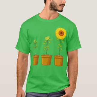 growing sunflowers plants Lovers T-Shirt